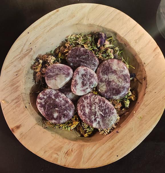 Pierre plate Lépidolite